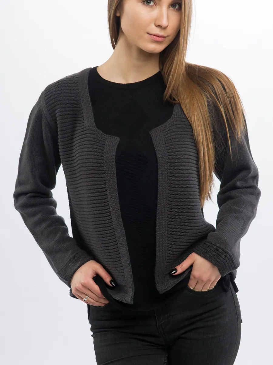 Knitted cardigan product example